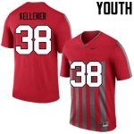 NCAA Ohio State Buckeyes Youth #38 Logan Kelleher Throwback Nike Football College Jersey OUV1345FJ